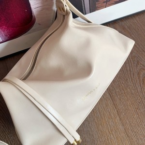 TRUST-U Snygg och minimalistisk väska med textur för pendling, unik design, mjuk axel-/crossbodyväska för kvinnor