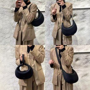 TRUST-U Autumn/Winter Women’s Handbag Pine Moon Series Medium Crescent Moon Bag Women’s Handbag Niche Design Crescent Moon Bag Underarm Bag Shoulder Crossbody Bag
