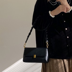 TRUST-U Chikwama cham'manja cha Akazi, kapangidwe ka niche, zingwe zamapewa zoluka, thumba laling'ono lalikulu, kalembedwe ka retro ya autumn/dzinja, chikwama cham'khwapa, thumba limodzi lopingasa mapewa