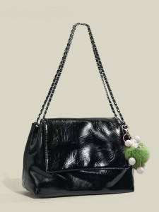 Geantă de umăr versatilă TRUST-U cu pandantiv și eșarfă, demnă de Instagram, capacitate mare, geantă tote din piele moale, elegantă și simplă, pentru navetiști