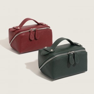 Poca beag maise-gnùise leathair PU TRUST-U, poca toileat àrd-inbhe, poca maise-gnùise càirdeil do shiubhal agus poca stòraidh