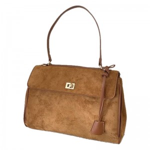 TRUST-U Retro frosted tote bag for women, large capacity, suitable for commuting, underarm bag, suede texture, sophisticated and versatile crossbody bag