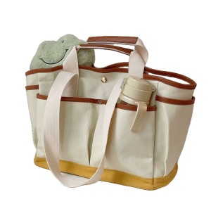 TRUST-U मोठी क्षमता, आई आणि बाळांसाठी बहुमुखी क्रॉसबॉडी/खांद्याची बॅग, बाहेर फिरण्यासाठी हलकी कॅनव्हास टोट बॅग