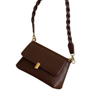 TRUST-U Chikwama cham'manja cha Akazi, kapangidwe ka niche, zingwe zamapewa zoluka, thumba laling'ono lalikulu, kalembedwe ka retro ya autumn/dzinja, chikwama cham'khwapa, thumba limodzi lopingasa mapewa