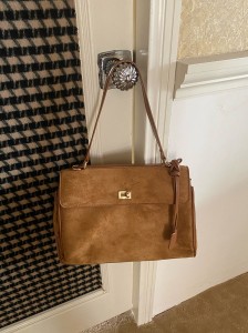 TRUST-U Retro frosted tote bag for women, large capacity, suitable for commuting, underarm bag, suede texture, sophisticated and versatile crossbody bag