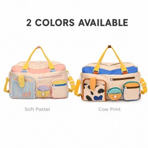 TRUST-U Travel bag large capacity women’s dopamine travel portable travel luggage bag dry and wet separation sports fitness bag