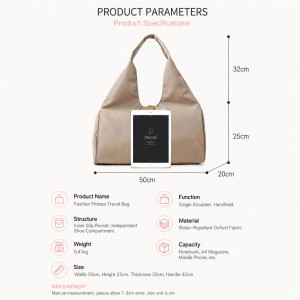 TRUST-U Yoga bag women’s independent shoe compartment dry and wet separation can hold yoga mat portable fitness bag