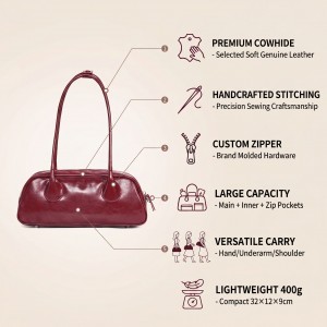 TRUST-U Soft leather women’s bag crossbody bag women 2024 new underarm bag niche high-grade sense large capacity commuter bag