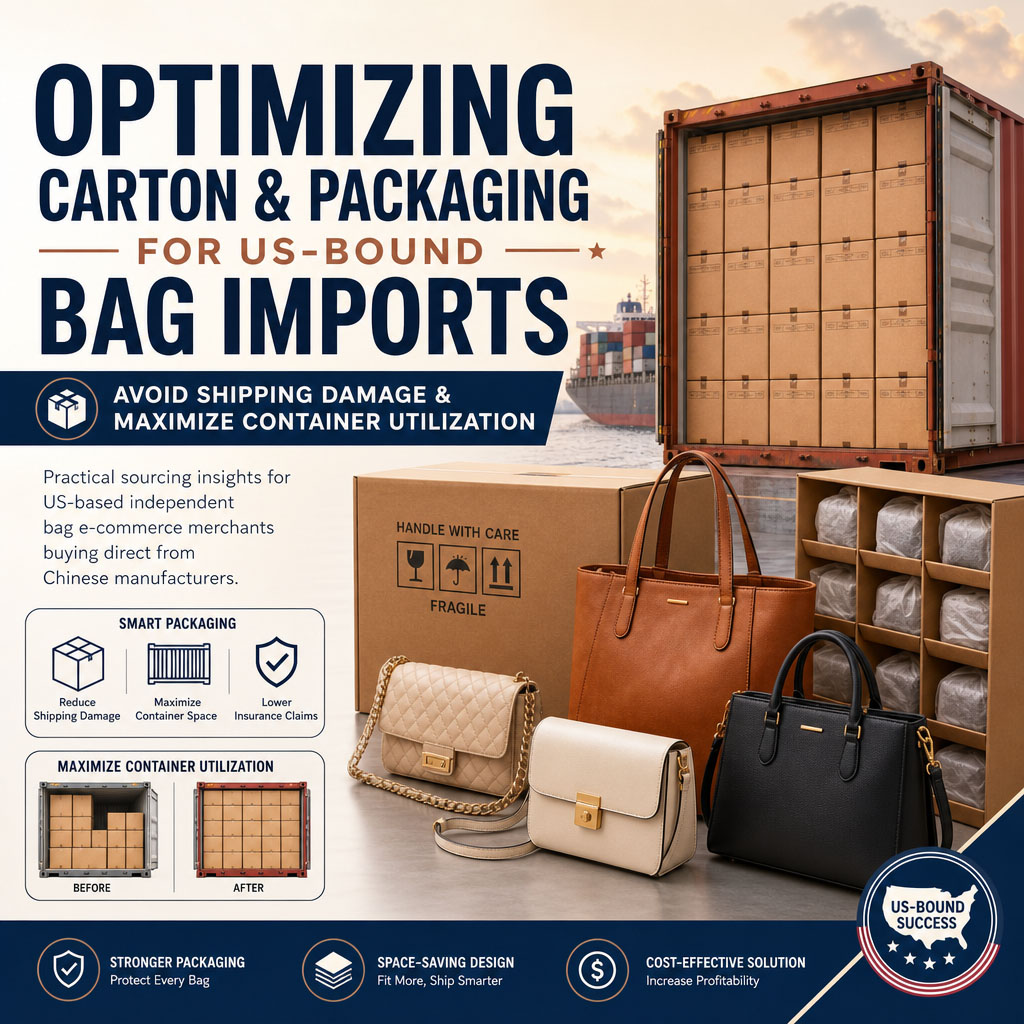 Optimizing Carton & Packaging for US‑Bound Bag Imports: Avoid Shipping Damage & Maximize Container Utilization