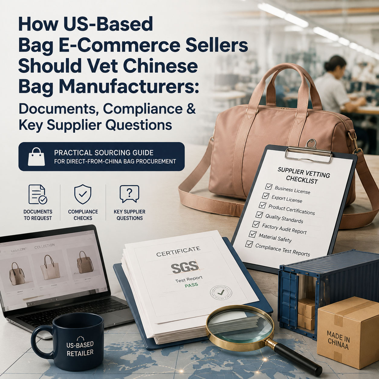 How US‑Based Bag E‑Commerce Sellers Should Vet Chinese Bag Manufacturers: Documents, Compliance & Key Supplier Questions