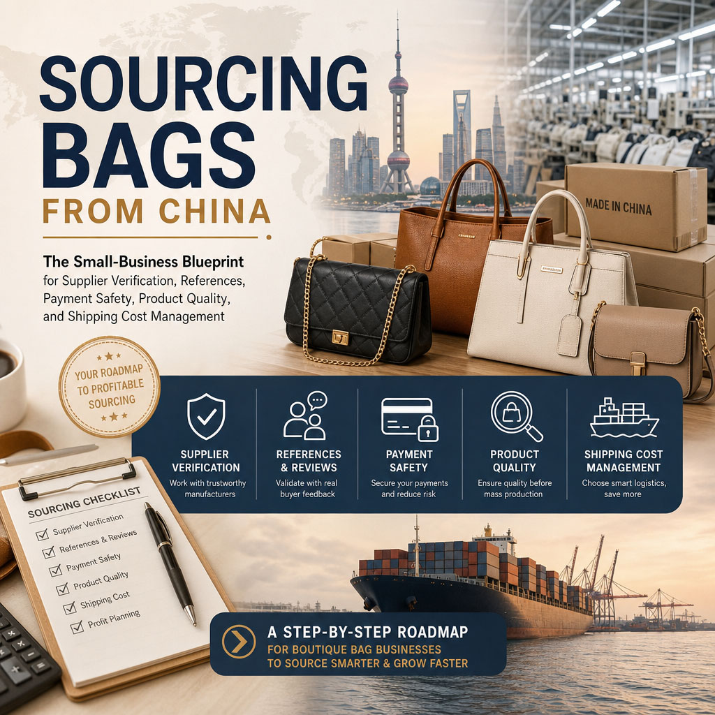 Sourcing Bags from China: The Small‑Business Blueprint for Supplier Verification, References, Payment Safety, Product Quality, and Shipping Cost Management