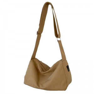 TRUST-U Water-repellent crossbody canvas fitness bag Japanese and Korean homestay ins style one-shoulder storage bag wear-resistant trendy sports bag