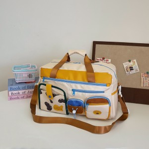 TRUST-U Travel bag large capacity women’s dopamine travel portable travel luggage bag dry and wet separation sports fitness bag