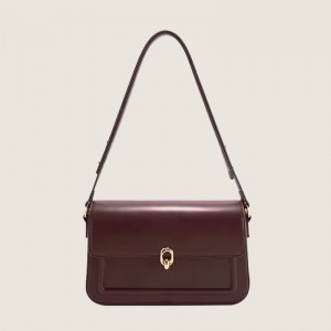 TRUST-U French-style retro luxury red underarm bag, bridal wedding bag, high-end underarm crossbody bag/shoulder bag