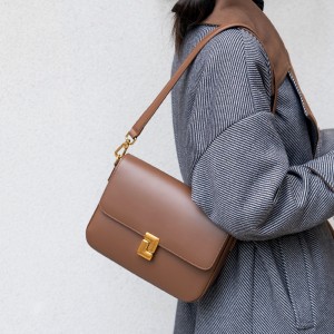 TRUST-U Mjuk läderväska axelväska kvinnor 2024 ny armhålsväska nisch högkvalitativ känsla stor kapacitet pendlarväska