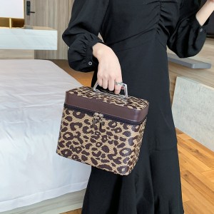 TRUST-U Portable cosmetic bag, large capacity cosmetic case, internet celebrity retro small travel case, small square bag, toiletry bag