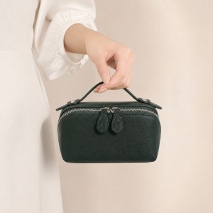 TRUST-U PU leather mini cosmetic bag, premium toiletry bag, travel-friendly cosmetic bag and storage bag