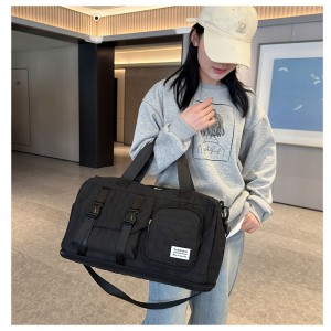 TRUST-U Fashion sports dry and wet separation fitness bag large capacity expansion portable travel bag with trolley and shoe compartment