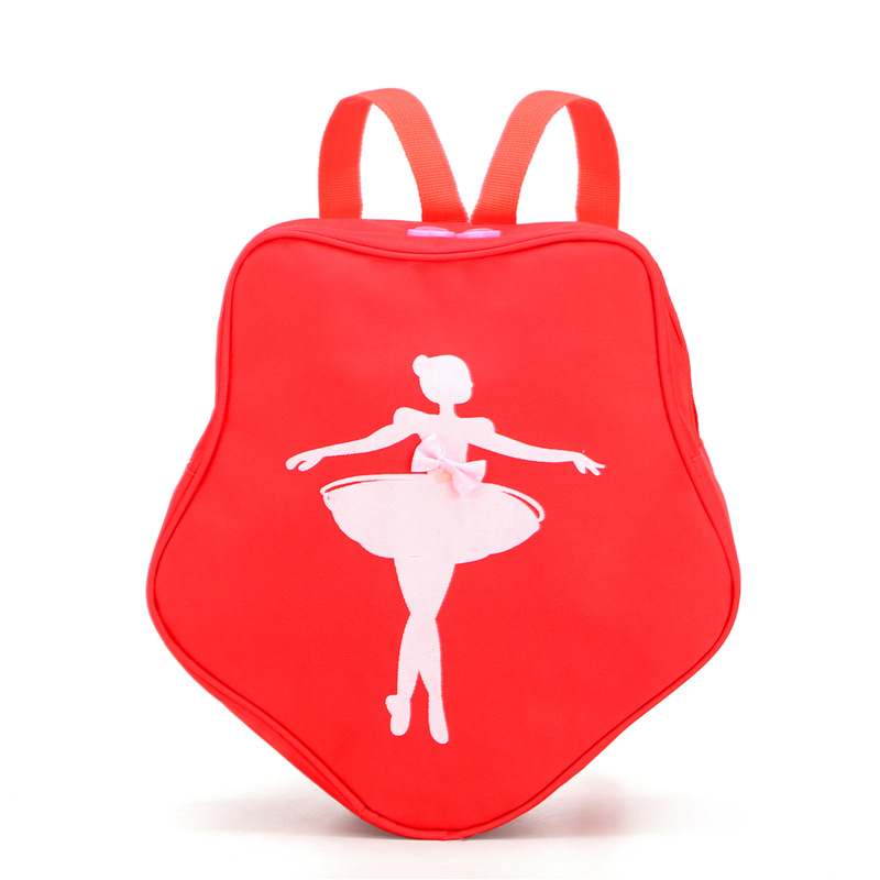 TRUST-U Dance Bag Children's Double Shoulder Dance Storage Backpack Latin Ballet Schoolbag Printed Girls Princess Dance Bag