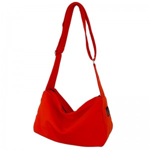 TRUST-U Water-repellent crossbody canvas fitness bag Japanese and Korean homestay ins style one-shoulder storage bag wear-resistant trendy sports bag