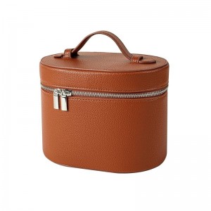 TRUST-U Cross-border Multi-layer PU Cosmetic Bag High-end Travel Toiletry Bag Portable Large Capacity Leather Bucket Cosmetic Bag