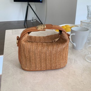 TRUST-U Woven bag, Korean style, straw bucket bag, convenient small bag, casual women’s bag, handbag, shoulder bag, crossbody bag
