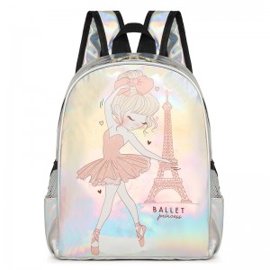 TRUST-U ຖົງເຕັ້ນຂອງເດັກນ້ອຍ dance backpack laser bag girl princess bag shoulder bag gift