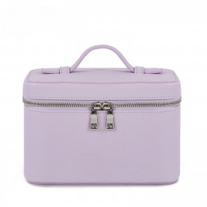 TRUST-U 2025 new solid color makeup bag, simple large capacity portable handheld beauty tool cosmetics storage bag