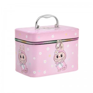 TRUST-U Large capacity cosmetic bag with mirror, high appearance, multifunctional storage, waterproof, portable and portable cosmetic bag