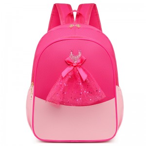 Sak dans TRUST-U, sakado dans doub zepòl pou timoun, sak lekòl balè pou ti fi, sak dans wouj woz ak filè pou prensès