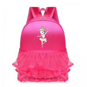 TRUST-U Children’s dance bag girls ballet bag backpack training class dance school bag dance backpack kindergarten