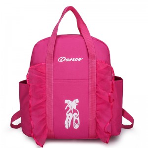 TRUST-U Dance bag new children’s double shoulder dance backpack Latin ballet schoolbag printed girls princess dance bag