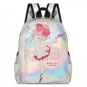 TRUST-U ຖົງເຕັ້ນຂອງເດັກນ້ອຍ dance backpack laser bag girl princess bag shoulder bag gift