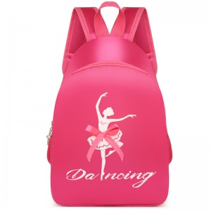 TRUST-U Dance bag new children’s double shoulder dance backpack Latin ballet schoolbag girl pink cute princess