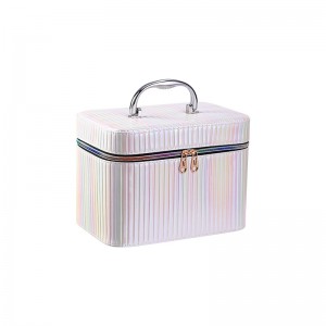 TRUST-U Makeup artist professional makeup box large capacity portable cosmetics storage box PU mini cosmetic bag portable