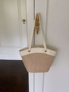 TRUST-U Straw bag, French retro style, beach casual chic, versatile, woven basket bag, fashionable shoulder bag