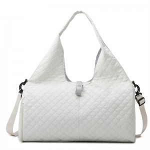 TRUST-U Gym bag women’s bag solid color large capacity wear-resistant portable travel bag light and simple luggage bag travel bag