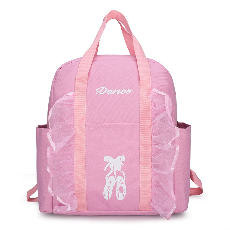 TRUST-U Dance bag កាបូបស្ពាយក្បាច់រាំ ស្មាពីរ របស់កុមារ ថ្មី កាបូប កូនសិស្ស បាឡេឡាទីន បោះពុម្ព ថង់រាំ ព្រះនាង