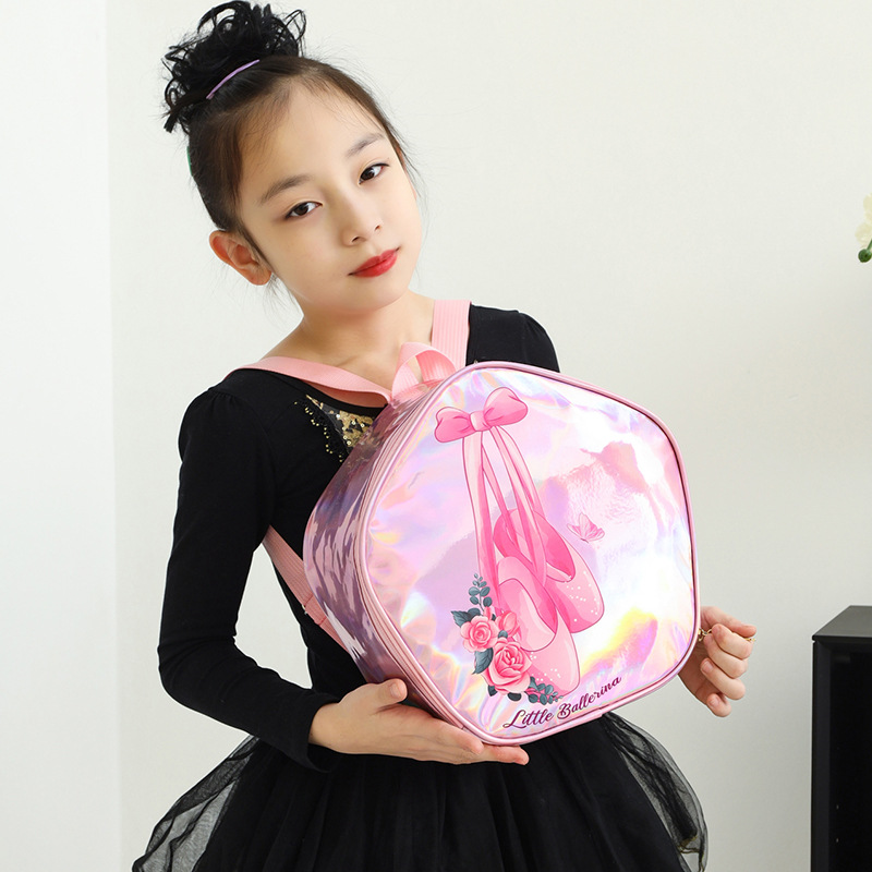 TRUST-U កាបូបរាំរបស់កុមារឡាស៊ែរ កាបូបស្ពាយនារីរាំរបាំបាឡេឡាតាំង កាបូបស្ពាយព្រះនាងតុក្កតាដ៏ស្រស់ស្អាត