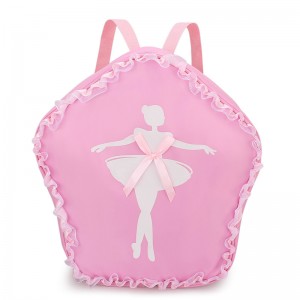 TRUST-U Dance bag new children’s double shoulder dance backpack Latin ballet schoolbag printed girls princess dance bag