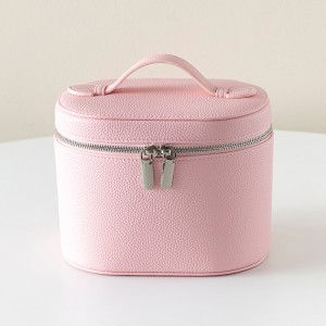 TRUST-U Cross-border New Leather Makeup Bag High-Value Handheld Storage Bag Large Capacity Multifunctional Lychee Pattern Makeup Case