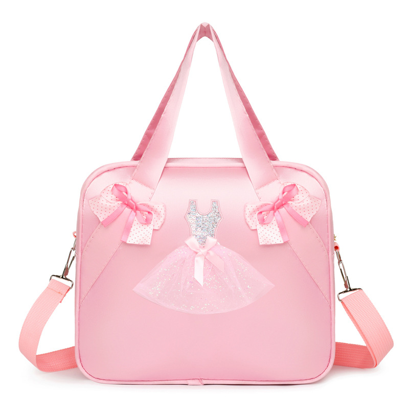 TRUST-U Nýr danspoki fyrir börn, dansbakpoki með einni öxl, öxlpoki fyrir stelpur, sætur dansskólataski