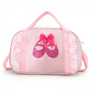 TRUST-U Dance bag កាបូបស្ពាយរាំមួយស្មាមួយរបស់កុមារថ្មី កាបូបរាំរបាំបាឡេឡាទីន កាបូបក្មេងស្រីព្រះនាង