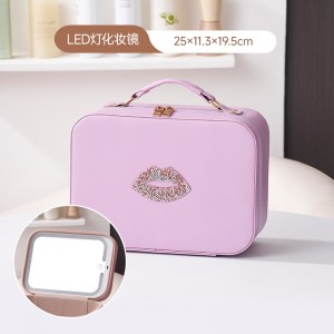 Cùis maise TRUST-U mòr le comas mòr agus sgàthan, poca maise solais LED àrd-inbhe, foirfe mar thiodhlac