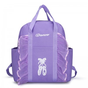 TRUST-U Dance bag new children’s double shoulder dance backpack Latin ballet schoolbag printed girls princess dance bag