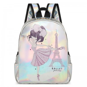 TRUST-U ຖົງເຕັ້ນຂອງເດັກນ້ອຍ dance backpack laser bag girl princess bag shoulder bag gift