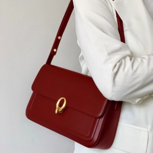 TRUST-U French-style retro luxury red underarm bag, bridal wedding bag, high-end underarm crossbody bag/shoulder bag