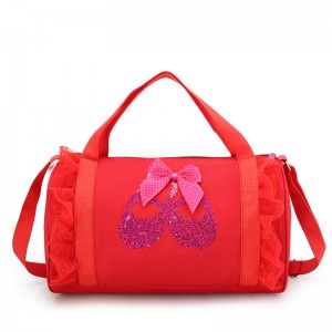 TRUST-U Dance bag កាបូបស្ពាយរាំមួយស្មាមួយរបស់កុមារថ្មី កាបូបរាំរបាំបាឡេឡាទីន កាបូបក្មេងស្រីព្រះនាង