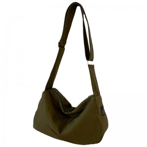 TRUST-U Water-repellent crossbody canvas fitness bag Japanese and Korean homestay ins style one-shoulder storage bag wear-resistant trendy sports bag