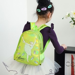 TRUST-U Taneční taška dětská taška přes rameno taneční batoh laserová taška dívčí princeznovská taška roztomilá kreslená školní taška